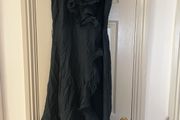 Black dress silk mix