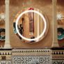 51cm Round Mirror Cabinet with Lights,with Defogger,Dimmable,Anti-Fog,3 Colors,Gold Image 5