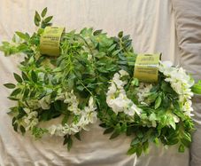 1.8M Cream Wisteria Garland X 2