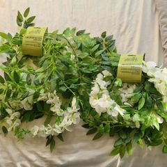 1.8M Cream Wisteria Garland X 2