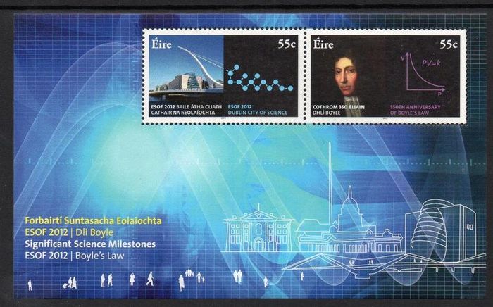 2012 Ireland Science Milestones Commemorative Stamps Miniature Sheet Mint Never Hinged (MNH)