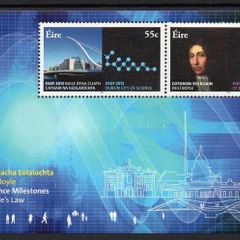 2012 Ireland Science Milestones Commemorative Stamps Miniature Sheet Mint Never Hinged (MNH)