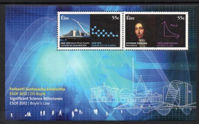 2012 Ireland Science Milestones Commemorative Stamps Miniature Sheet Mint Never Hinged (MNH)