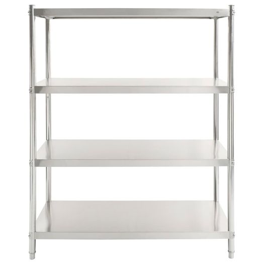 4-Tier Kitchen Shelf 120x50x155 cm Stainless Steel