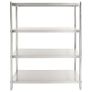 4-Tier Kitchen Shelf 120x50x155 cm Stainless Steel Image 5