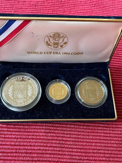 USA 1994 Gold Coin 5 Dollar Proof Coin Set + Silver