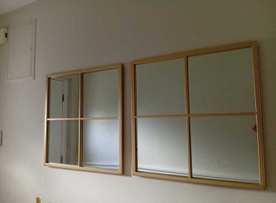 2 Gold Mirrors