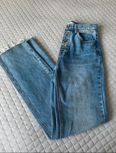 Redial Blue Straight Leg Jeans Size 34