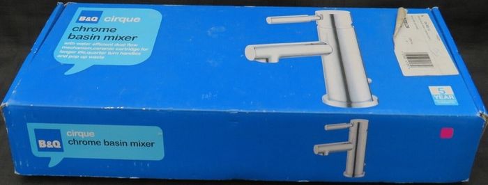 B&Q Cirque Chrome basin sink mixer tap
