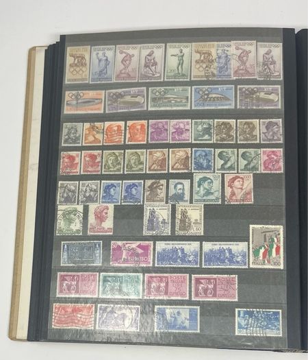 Collection: Cyprus, Greece, Italy and San Marino Stamps both mint an commemorative stamps on 41 pages