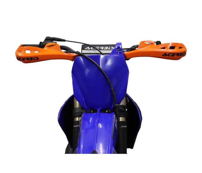 Pair of Acerbis Rally Profile Handguards For Motorbike Orange Color