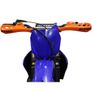 Pair of Acerbis Rally Profile Handguards For Motorbike Orange Color Image 2