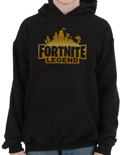 Kids Fortnite Battle Royale Gaming Hoodie Xbox & PlayStation unisex heavyweight Black Personalized Boys And Girls hoodie Christmas Present