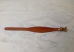 Handmade leather lurched dog collar