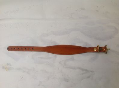 Handmade leather lurched dog collar