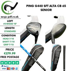 Ping G440 SFT #5 Wood 19 Degree / Alta CB 65 Senior