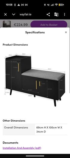 Shoe cabinet