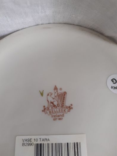 Belleek Celtic Knot Tara Vase.
