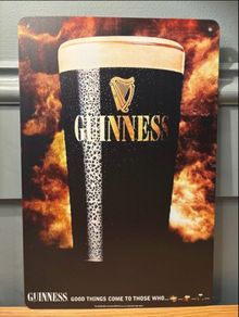 Guinness Tin Metal Sign