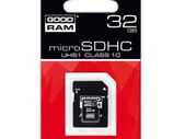 32Gb UHS-1 Class10 80MBs/sec Micro SDHC Memory Card GoodRam Secure Digital + SD Adapter LIFETIME WARRANTY!