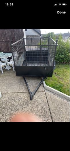 Solid steel 6x4 trailer in perfect condition