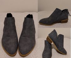 Grey Suede Ankle Boots