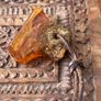 Raw Amber on leather Image 5