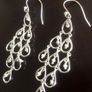 Sterling silver earrings with pearls Image 3