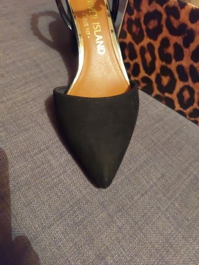River Island size 4 wide fit suede feel dressy shoe rrp 55 euro
