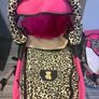 3 in one pink and leopard print pram Image 2