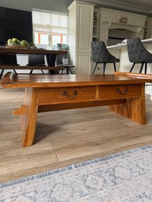 Wooden coffee table
