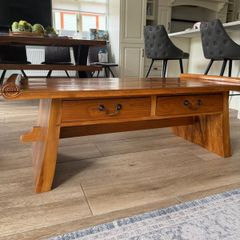 Wooden coffee table