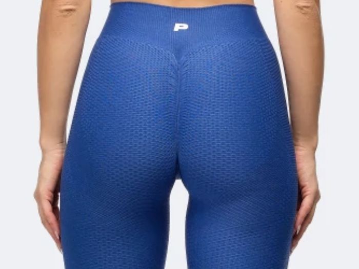 Peach Perfect Regular Waist Leggings - Royal Blue  size S