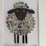 Handcrafted framed Sheep mixed media Mosaic Image 4