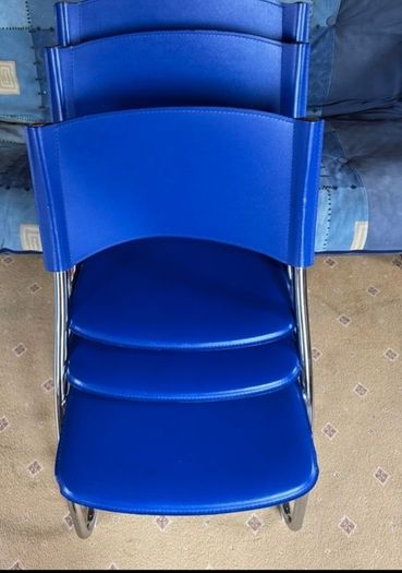 Blue stylish office chairs