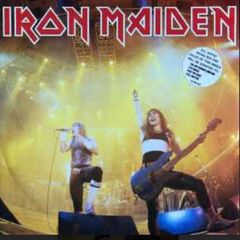 Iron Maiden limited edition 12 inch single running free original 1985 release vinyl record in vg+ cont