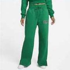 BNWT Nike Vintage green women's phoenix fleece wide leg standard fit High Rise Full length  pants for women size L UK18 EU46 Postage included