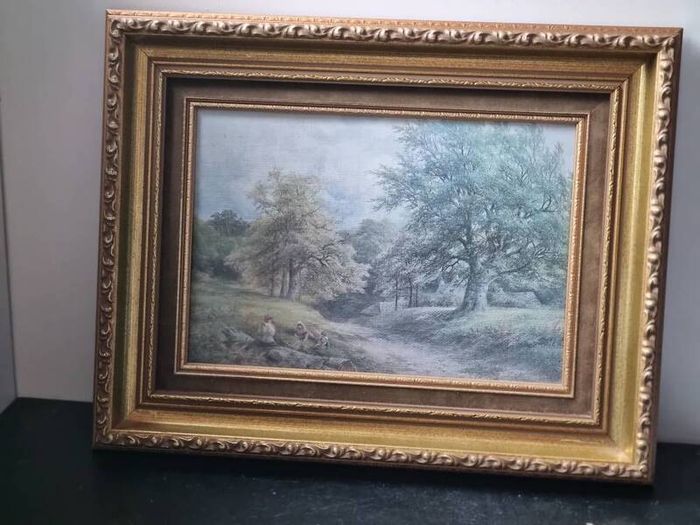 G.Turner "In the Derbyshire Hill" Art Print Painting
