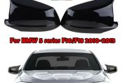 2X Rear Wing Mirror Cover Cap Gloss Black For BMW F10 F11 F18 2010-2013 M Style