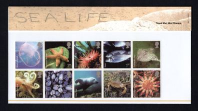 2007 Great Britain Sealife Commemorative Stamps Presentation Pack