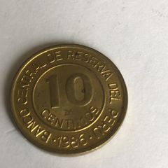 1986 Peru coin 10 Centimos