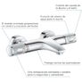 GROHE Precision Feel - Wall Mounted Exposed Thermostatic CoolTouch Bath/Shower Mixer Image 3
