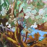2 X old Painted wood panels Image 6