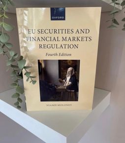 Academic book- EU Securities and  financials markets regulation