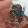 Cool Set of Four Vintage Retro Mid-Century Tourist-Ware Souvenir Shot Glasses with Classic Car Designs, Vintage Barware Image 9