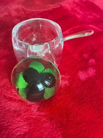 Crystal sugar bowl