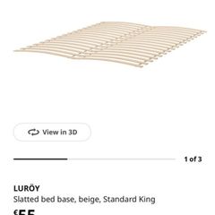 IKEA LUROY Slatted Bed Base  King Size (Open Box)