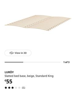 IKEA LUROY Slatted Bed Base  King Size (Open Box)