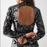 Long sleeve Sequin dress BNWT Image 6
