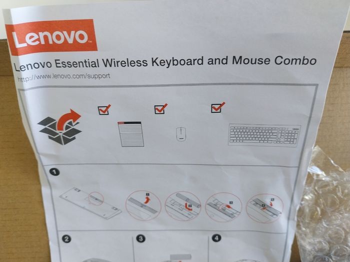 Lenovo Wireless Keyboard and Mouse